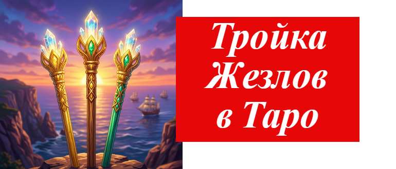 3 красивых жезла на фото