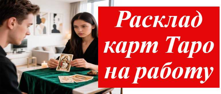 девушка гадает клиенту на картах таро на фото