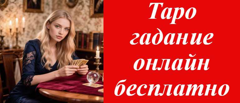 женщина гадает на картах Таро на фотографии